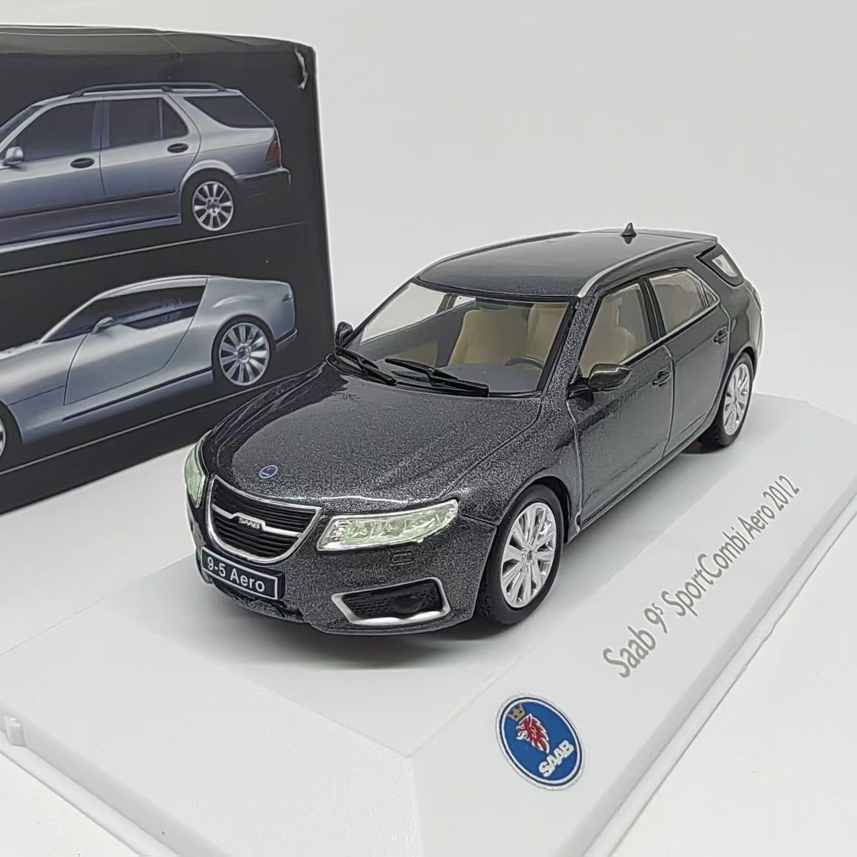 2012 Saab 95 Sedan 1:43 Scale Model Cars (Black)