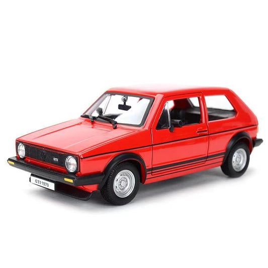 1979 Bburago Golf MK1 GTI Hot Hatch Static Volkswagen Golf GTI Hatchback 1/24th Scale Model Cars (Red)