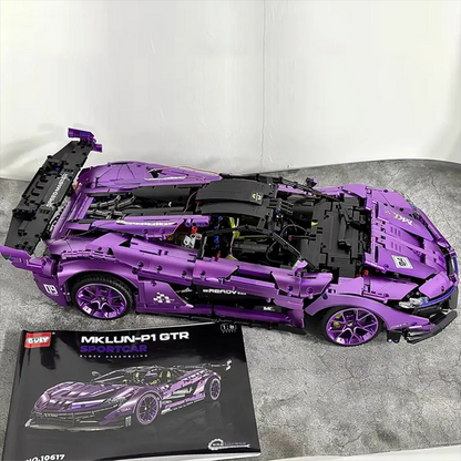 Remote Control McLaren Purple Supercar 1:8 Scale Model Speed Champions Technic Car 3568 pcs