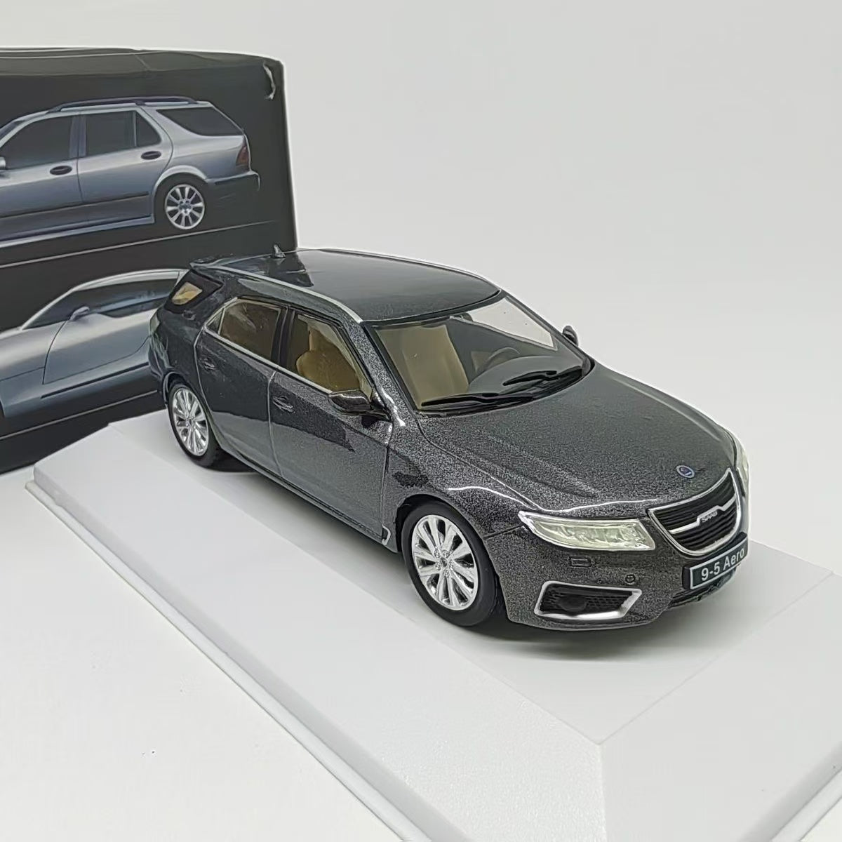 2012 Saab 95 Sedan 1:43 Scale Model Cars (Black)