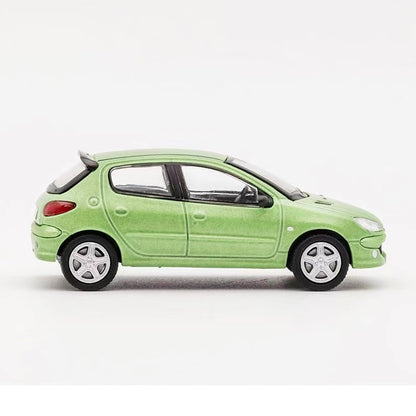 Shadow 124 Peugeot 206 Sedan 1/64 Diecast Models (Green)