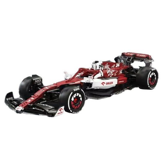 Alfa Romeo F1 Car Building Set 1:8 Scale – Assemble & Display | Building Blocks Car