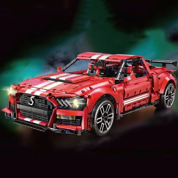 Ford Mustang GT500 2814 pcs Mini Building Block Set DIY Car Kit or Assembled Model