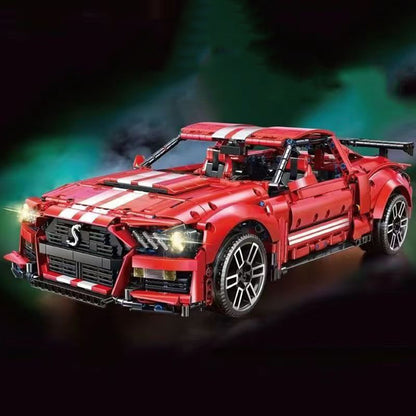 Ford Mustang GT500 2814 pcs Mini Building Block Set DIY Car Kit or Assembled Model