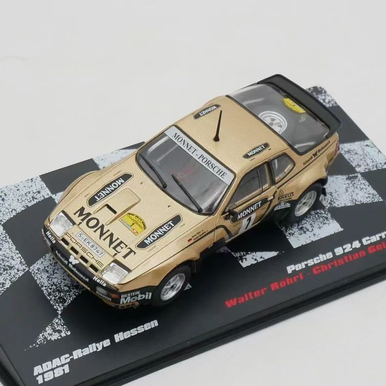 1981 Porsche 924 Carrera GTS WRC 1/43 Scale Cars（Gold）