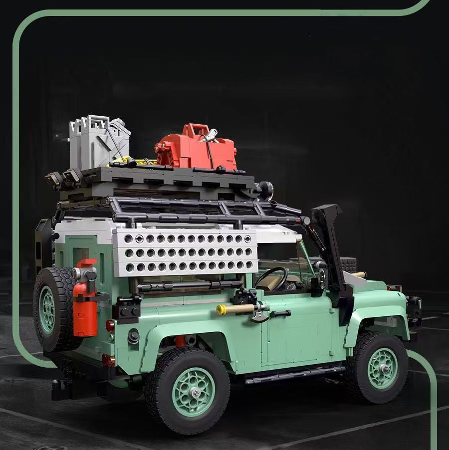 Icons Land Rover Classic Defender 90 10317 Building Blocks Set – Off-Road Jeep Model 2336 pcs