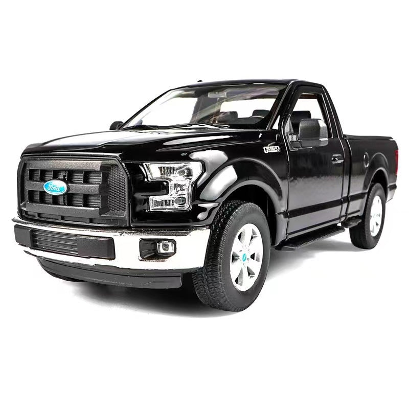 2019 Ford F-150 Limited Crew Cab Black Pickup Diecast Model Cars 1/24 Motormax 79364