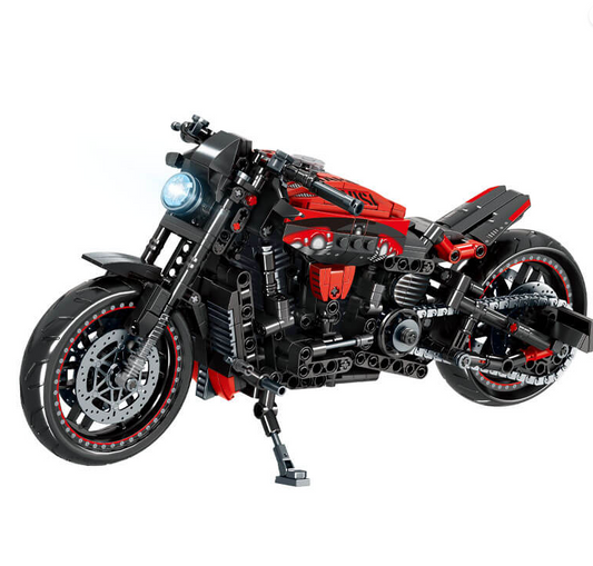 Harley-Davidson Night Rod Modern Cruiser Bike 826 pcs Model – DIY Building Kit or Pre-Assembled Toy