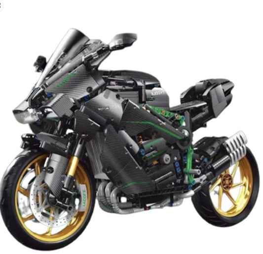 Kawasaki H2-R Motorbike 1858 pcs Building Blocks Mini Motorcycle