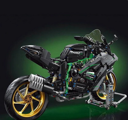 Kawasaki H2-R Motorbike 1858 pcs Building Blocks Mini Motorcycle