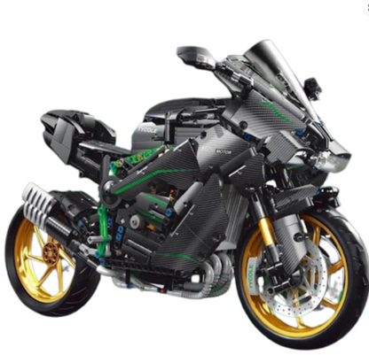 Kawasaki H2-R Motorbike 1858 pcs Building Blocks Mini Motorcycle