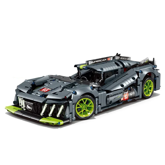 Remote Control Peugeot 9X8 Le Mans Hypercar Model – DIY Building Kit or Assembled Race Car 1280 pcs