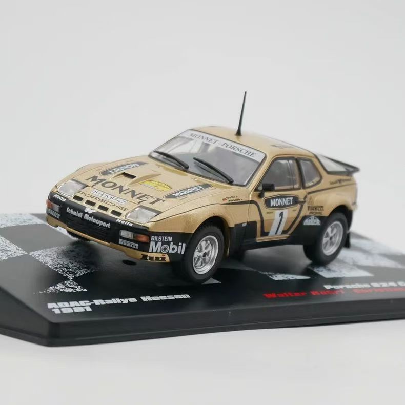 1981 Porsche 924 Carrera GTS WRC 1/43 Scale Cars（Gold）