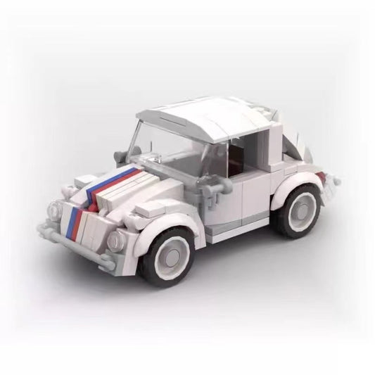 Classic Volkswagen Mini Beetle Building Blocks Car