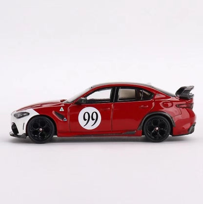 Alfa Romeo Giulia GTAm No. 99 replica die-cast model car 1:64 scale