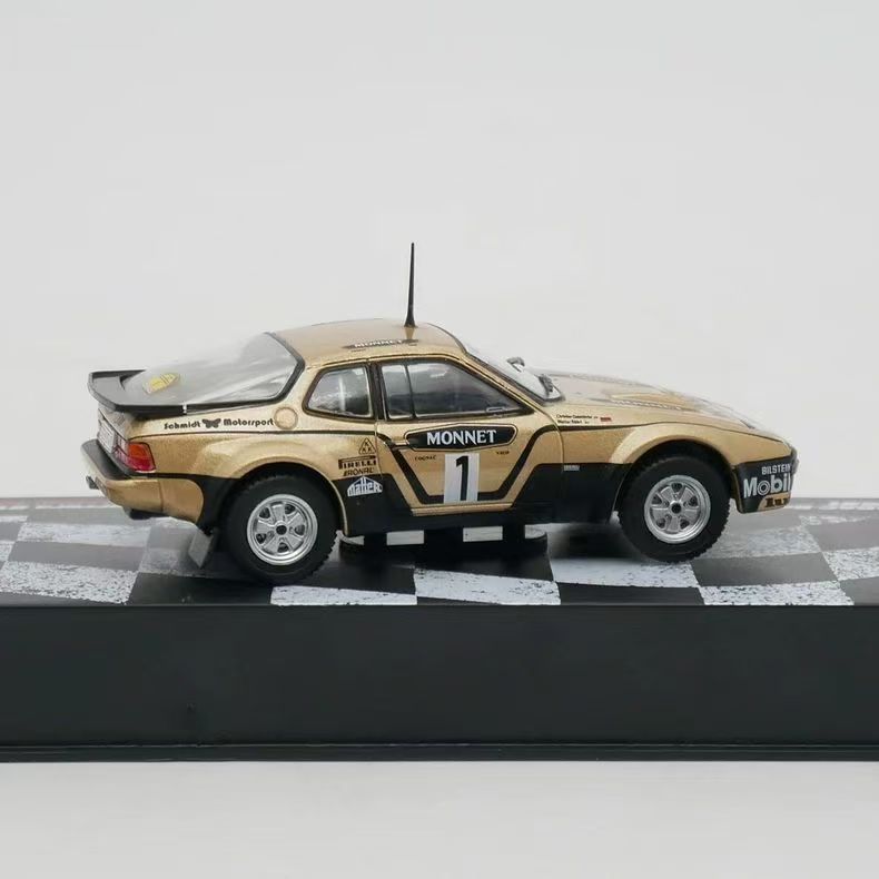 1981 Porsche 924 Carrera GTS WRC 1/43 Scale Cars（Gold）