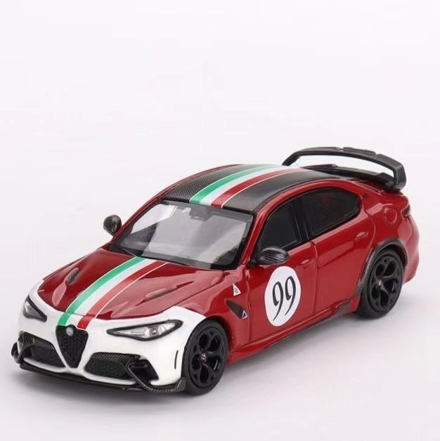 Alfa Romeo Giulia GTAm No. 99 replica die-cast model car 1:64 scale