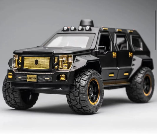 2015 G.Patton Black Off-road 1:24 Scale Diecast Model Cars