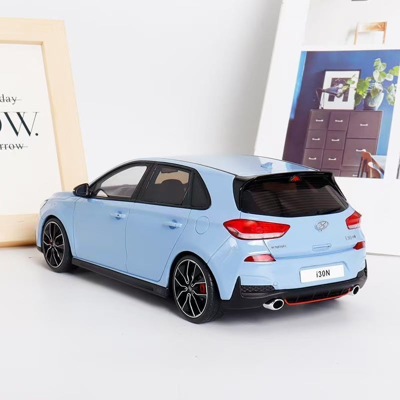 OTTO 2017 Hyundai i30 N Hatchback Model 1:18 Cars Resin OT425 (Light Blue)