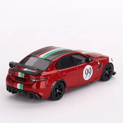 Alfa Romeo Giulia GTAm No. 99 replica die-cast model car 1:64 scale