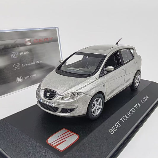 2004 Seat Toledo TDI Ixo Altaya Metallic Silver Diecast Model 1:43