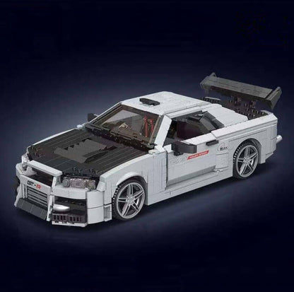 Godzilla R34 cars brick side