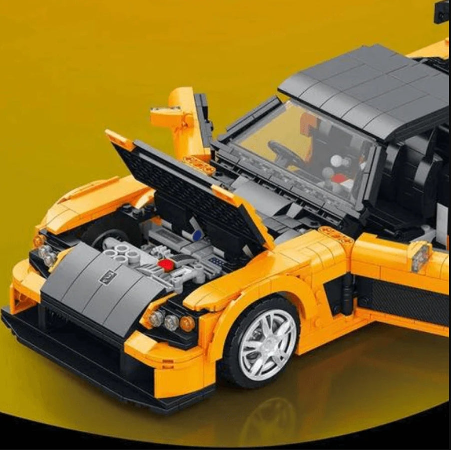 Mazda RX-7 custom car lego openable hood