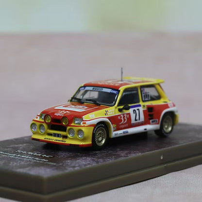 Renault 5 MAXI Turbo #27 Sedan 1:64 Model (Yellow and Red)