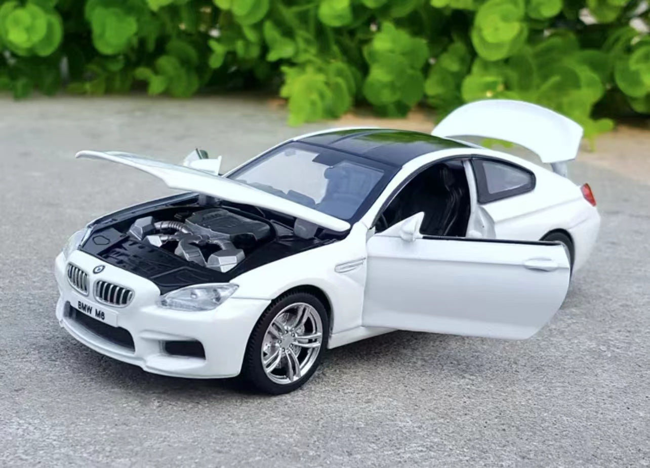 BMW M6 Coupe Diecast Model 1:32 Scale (White)