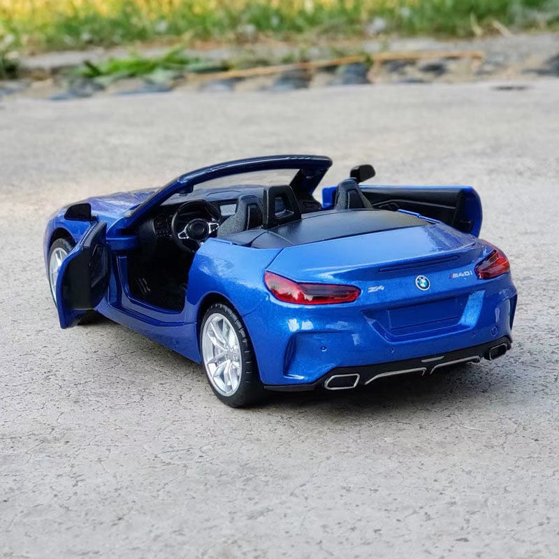 BMW Z4-M40i Convertible Miniature 1:30 Die Cast Cars (Blue)