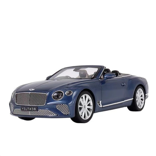 Norev 2019 Bentley Continental GT Blue Convertible Model 1:18 Cars