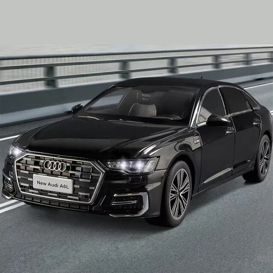 New Audi A6 Black Miniature 1:18 Toy Cars